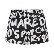 Zwarte Sea Kleding Boxer Midi Dsquared2 , Multicolor , Heren