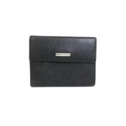 Pre-owned Leather wallets Burberry Vintage , Black , Dames