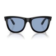 Wayfarer Reverse Zonnebril Zwart Blauw Ray-Ban , Black , Unisex
