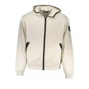 Lichtgewicht Gerecyclede Polyester Hoodie Calvin Klein , Beige , Heren