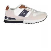 Witte Polyester Sneaker met Logo Carrera , Multicolor , Heren