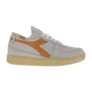 Dames Mi Basket Row Cut Diadora , White , Dames