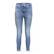 Lichtblauwe katoenen jeans met gewassen effect Tommy Hilfiger , Blue ,...