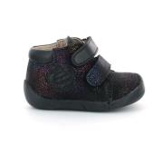 Comfort Leren Laarzen Kickers , Black , Dames