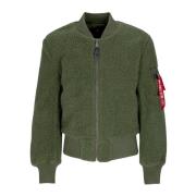 Liner Man Ma-1 Teddy Jas Alpha Industries , Green , Heren