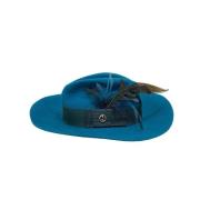 Pre-owned Cotton hats Gucci Vintage , Blue , Dames