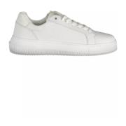Witte Polyester Sneaker voor Dames Calvin Klein , White , Dames