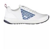 Heren Sneaker met Contrasterende Details en Logo Carrera , White , Her...