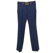 Pre-owned Fabric bottoms Gucci Vintage , Blue , Dames