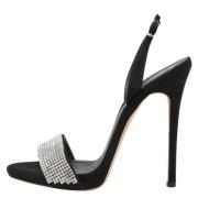 Pre-owned Suede sandals Giuseppe Zanotti Pre-owned , Black , Dames