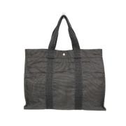 Pre-owned Fabric totes Hermès Vintage , Gray , Dames