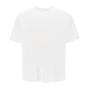 Oversized EKD Borduurwerk T-shirt Burberry , White , Heren