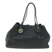 Pre-owned Canvas totes Gucci Vintage , Black , Dames