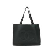 Pre-owned Rubber chanel-bags Chanel Vintage , Black , Dames