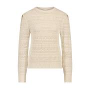 Round-neck Knitwear Jane Lushka , Beige , Dames