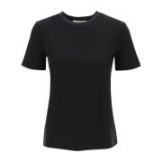 Cosmo Ronde Hals T-Shirt Max Mara , Black , Dames