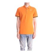 Stijlvolle heren polo met logo K-Way , Orange , Heren