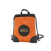 Pre-owned Fabric backpacks Gucci Vintage , Orange , Dames