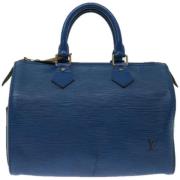 Pre-owned Leather louis-vuitton-bags Louis Vuitton Vintage , Blue , Da...