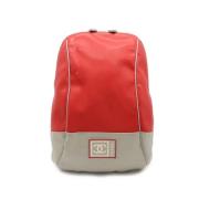 Pre-owned Rubber backpacks Chanel Vintage , Red , Dames
