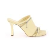 Heeled Mules Burberry , Yellow , Dames