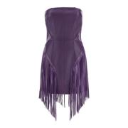 Short Dresses Versace , Purple , Dames