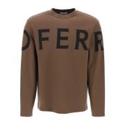 Long Sleeve Tops Salvatore Ferragamo , Brown , Heren