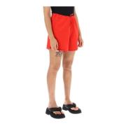 Short Shorts Ganni , Red , Dames