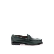 Handgemaakte leren Penny Loafers G.h. Bass & Co. , Green , Heren