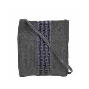 Pre-owned Cotton shoulder-bags Hermès Vintage , Gray , Dames