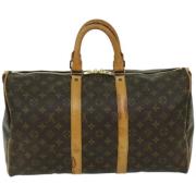 Pre-owned Canvas travel-bags Louis Vuitton Vintage , Brown , Dames