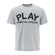 T-Shirts Comme des Garçons Play , Gray , Heren