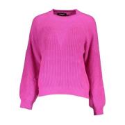 Round-neck Knitwear Desigual , Pink , Dames