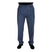 Suit Trousers Dolce & Gabbana , Blue , Heren