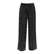 Trousers TotêMe , Black , Dames