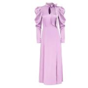 Lila Jurk met Strikdetail Jaaf , Purple , Dames