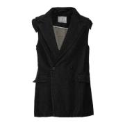 Stijlvolle Katoenen Vest Société Anonyme , Black , Dames