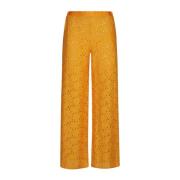 Tartana Wijde Pijpen Broek Feel me Fab , Yellow , Dames