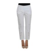 Cropped Trousers Dolce & Gabbana , White , Dames