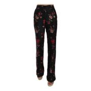 Wide Trousers Dolce & Gabbana , Black , Dames