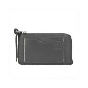 Pre-owned Leather wallets Loewe Pre-owned , Black , Unisex