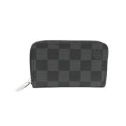 Pre-owned Canvas wallets Louis Vuitton Vintage , Gray , Heren