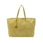 Pre-owned Fabric shoulder-bags Bottega Veneta Vintage , Yellow , Dames