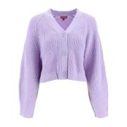 V-neck Knitwear Staud , Purple , Dames
