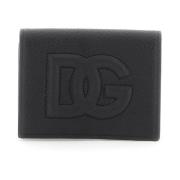 Gewatteerde DG Logo Leren Kaarthouder Dolce & Gabbana , Black , Heren