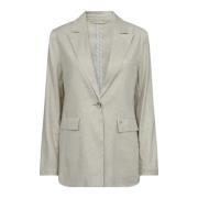 Linnen blazer met klassieke kraag MOS Mosh , Beige , Dames