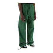 Wide Trousers Salvatore Ferragamo , Green , Heren