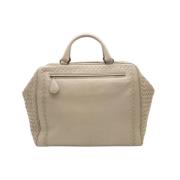 Pre-owned Leather handbags Bottega Veneta Vintage , Gray , Dames
