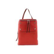 Pre-owned Leather backpacks Loewe Pre-owned , Red , Dames