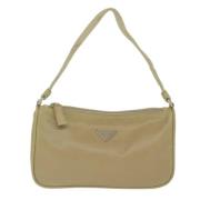 Pre-owned Fabric clutches Prada Vintage , Beige , Dames
